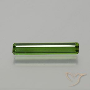 1.33ct 자연스러운 포레스트 그린 전기석, 에메랄드 컷, VVS-VS