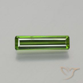 1.17ct 자연스러운 미디엄 그린 전기석, 에메랄드 컷, VS