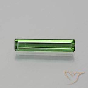 1.22ct 자연스러운 흙빛 녹색 전기석, 에메랄드 컷, VS-SI