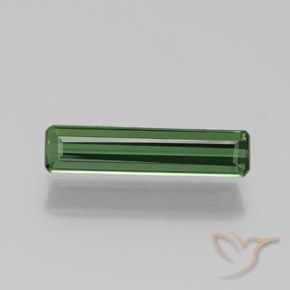 1.25ct 자연스러운 딥그린 전기석, 에메랄드 컷, VS