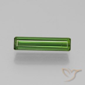 1.33ct 자연스러운 미디엄 그린 전기석, 에메랄드 컷, VS-SI