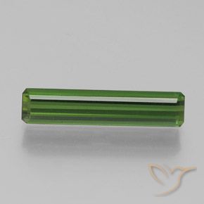 1.75ct 자연스러운 포레스트 그린 전기석, 에메랄드 컷, VVS