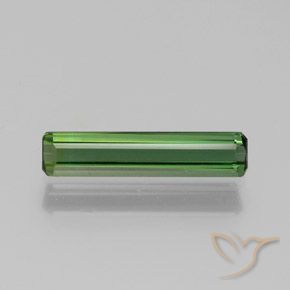 1.08ct 자연스러운 녹색 전기석, 에메랄드 컷, VS