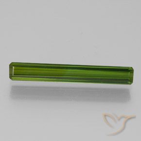 1.58ct 자연스러운 미디엄 그린 전기석, 에메랄드 컷, VVS-VS