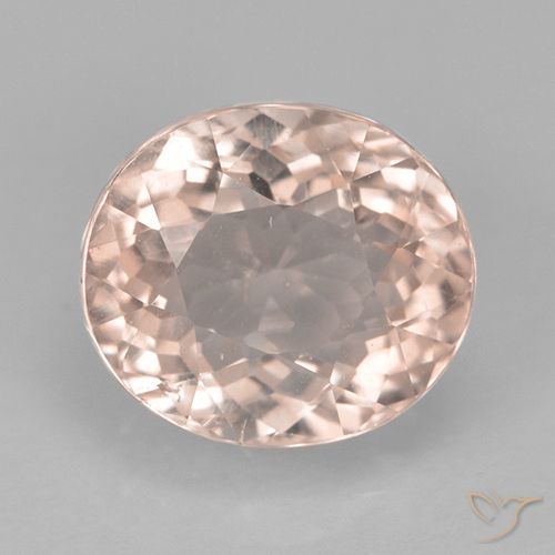 2.19ct 자연스러운 새먼 핑크 전기석, 타원형, VS