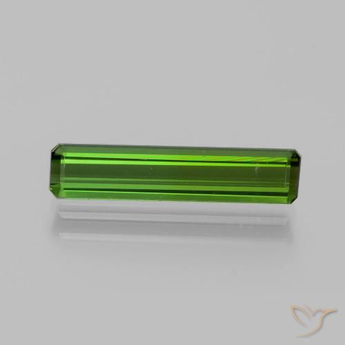 1.71ct 자연스러운 딥그린 전기석, 에메랄드 컷, VVS-VS