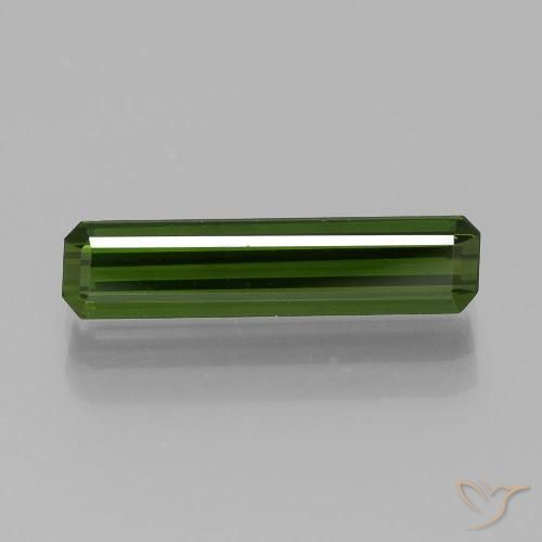 1.90ct 자연스러운 포레스트 그린 전기석, 에메랄드 컷, VVS