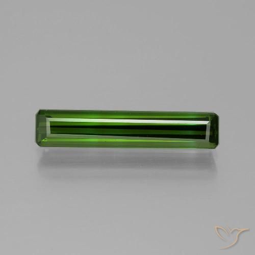 1.77ct 자연스러운 딥그린 전기석, 에메랄드 컷, VS