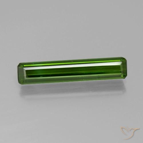 1.88ct 자연스러운 짙은 녹색 전기석, 에메랄드 컷, VS-SI