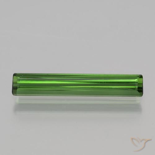 1.18ct 자연스러운 포레스트 그린 전기석, 에메랄드 컷, VVS-VS
