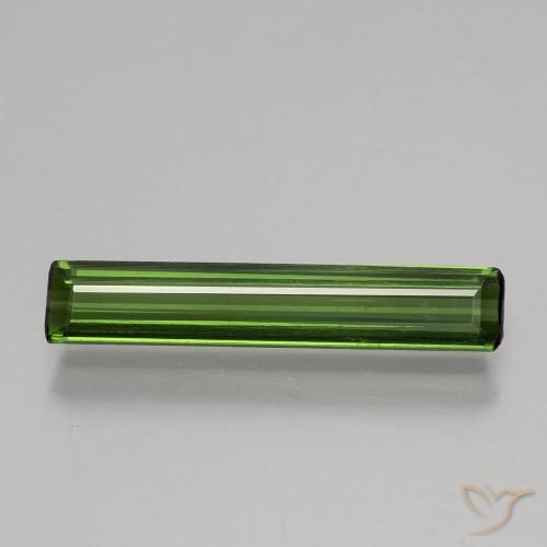 1.27ct 자연스러운 포레스트 그린 전기석, 에메랄드 컷, VS