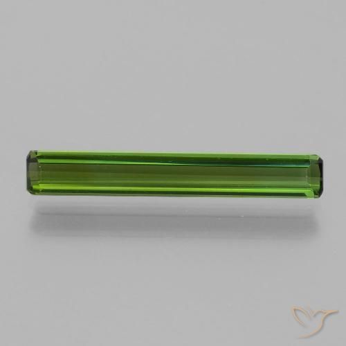 1.41ct 자연스러운 포레스트 그린 전기석, 에메랄드 컷, VVS-VS