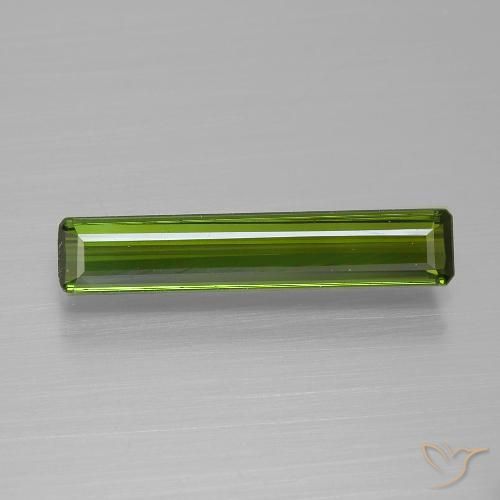1.45ct 자연스러운 딥그린 전기석, 에메랄드 컷, VVS-VS