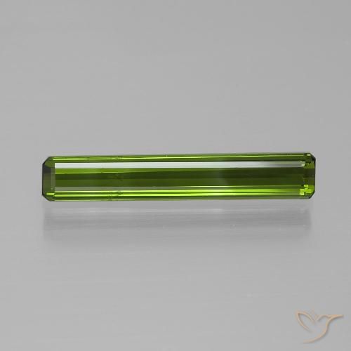 1.73ct 자연스러운 포레스트 그린 전기석, 에메랄드 컷, VVS-VS