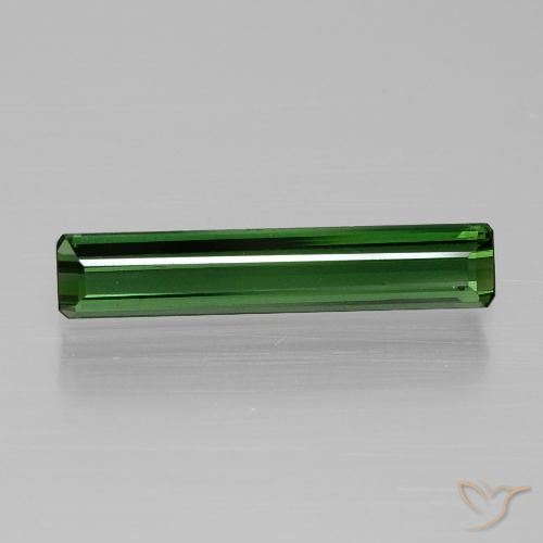 1.56ct 자연스러운 딥그린 전기석, 에메랄드 컷, VVS-VS