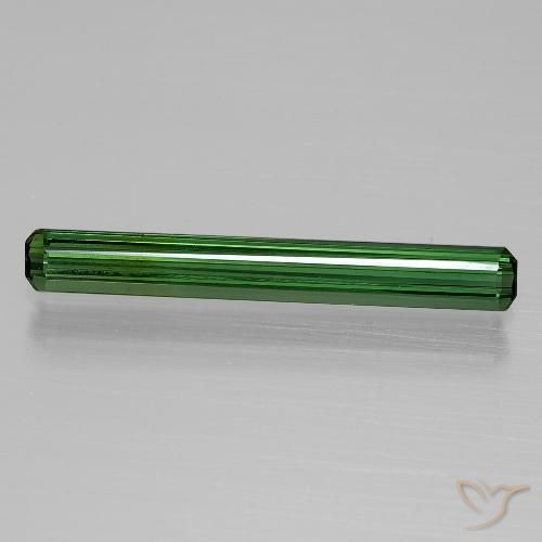 1.37ct 자연스러운 딥그린 전기석, 에메랄드 컷, VVS-VS