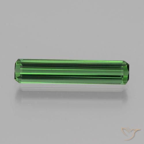 1.30ct 자연스러운 딥그린 전기석, 에메랄드 컷, VVS