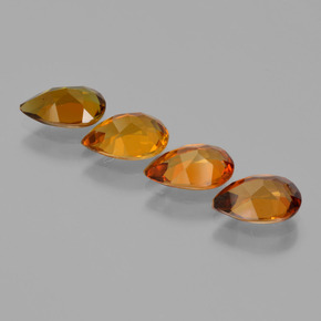 3.08캐럿 천연 다색 전기석 보석, 배 모양, VS