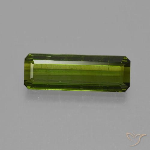 1.77ct 자연스러운 딥그린 전기석, 에메랄드 컷, VS