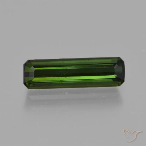 2.02ct 자연스러운 딥그린 전기석, 에메랄드 컷, VS