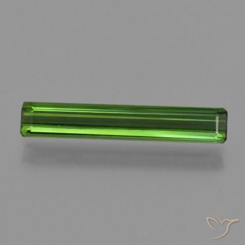 1.52ct 자연스러운 포레스트 그린 전기석, 에메랄드 컷, VVS-VS