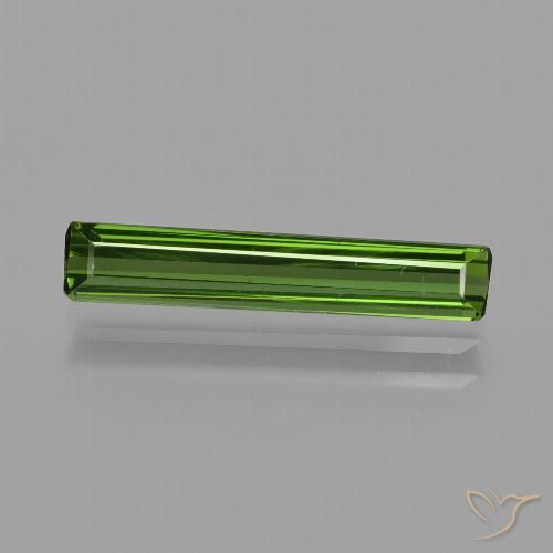 1.53ct 자연스러운 포레스트 그린 전기석, 에메랄드 컷, VVS-VS