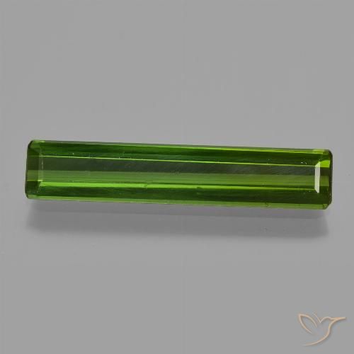 2.34ct 자연스러운 짙은 녹색 전기석, 에메랄드 컷, VVS-VS