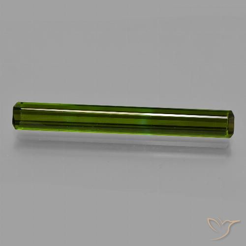 3.19ct 자연스러운 딥그린 전기석, 에메랄드 컷, VS