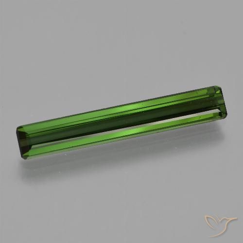 2.20ct 자연스러운 포레스트 그린 전기석, 에메랄드 컷, VS