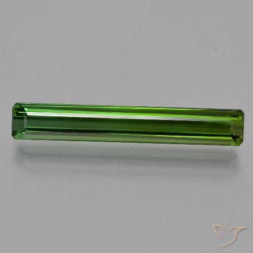 2.60ct 자연스러운 짙은 녹색 전기석, 에메랄드 컷, VS