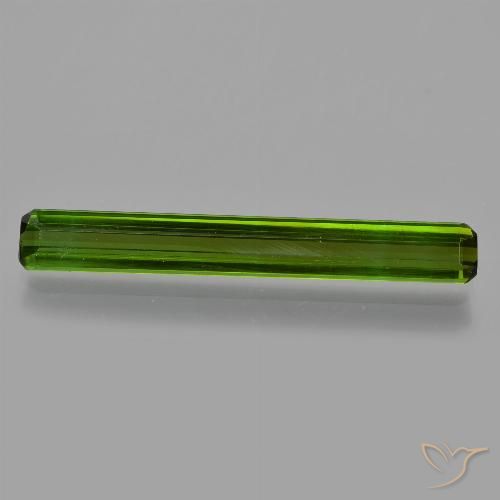 2.07ct 자연스러운 포레스트 그린 전기석, 에메랄드 컷, VS