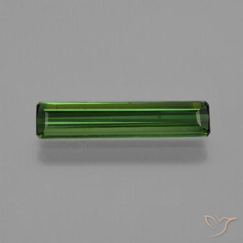 1.35ct 자연스러운 포레스트 그린 전기석, 에메랄드 컷, VS