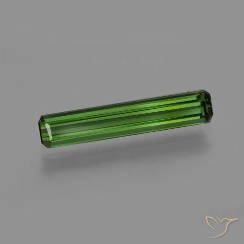 1.30ct 자연스러운 딥그린 전기석, 에메랄드 컷, VS