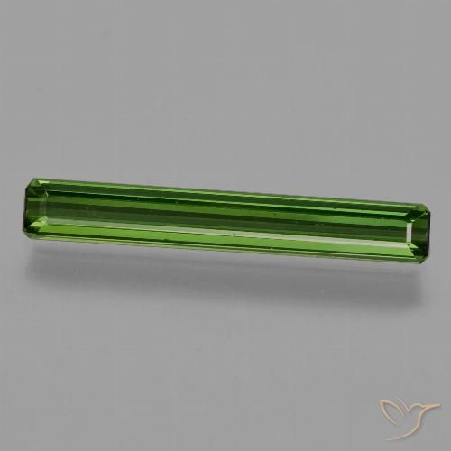 1.33ct 자연스러운 포레스트 그린 전기석, 에메랄드 컷, VS
