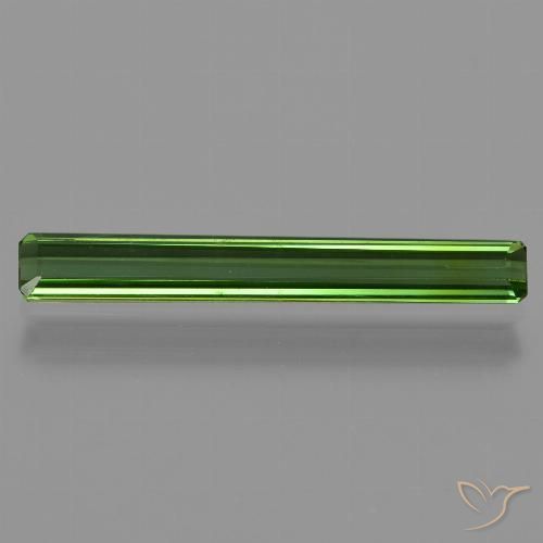1.32ct 자연스러운 딥 포레스트 그린 전기석, 에메랄드 컷, VVS-VS