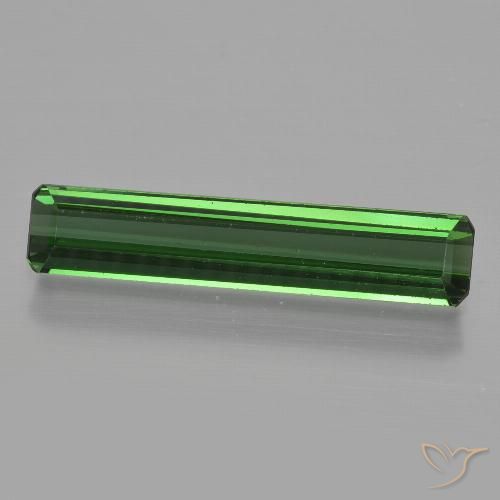 1.57ct 자연스러운 녹색 전기석, 에메랄드 컷, VVS-VS