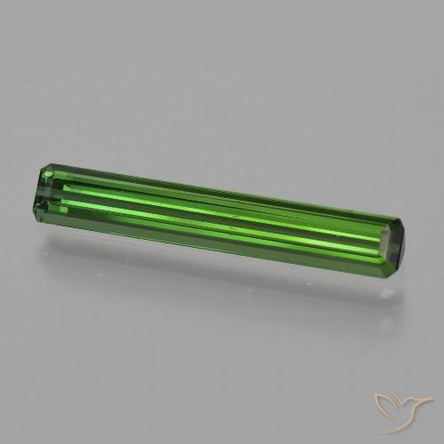 1.60ct 자연스러운 포레스트 그린 전기석, 에메랄드 컷, VS
