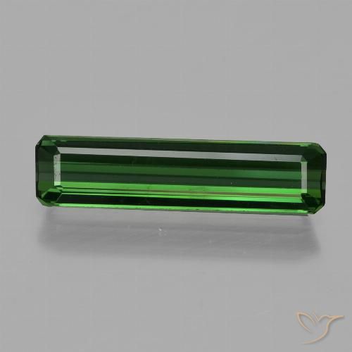1.41ct 자연스러운 녹색 전기석, 에메랄드 컷, VVS-VS