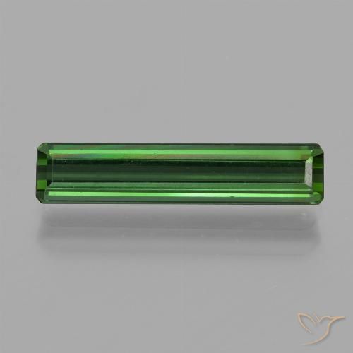 1.43ct 자연스러운 녹색 전기석, 에메랄드 컷, VVS-VS