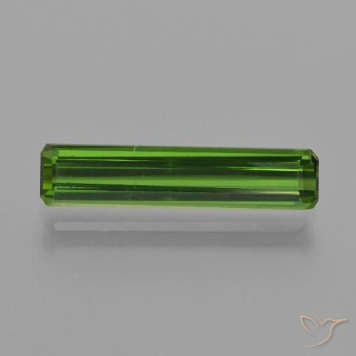 1.58ct 자연스러운 딥그린 전기석, 에메랄드 컷, VVS-VS