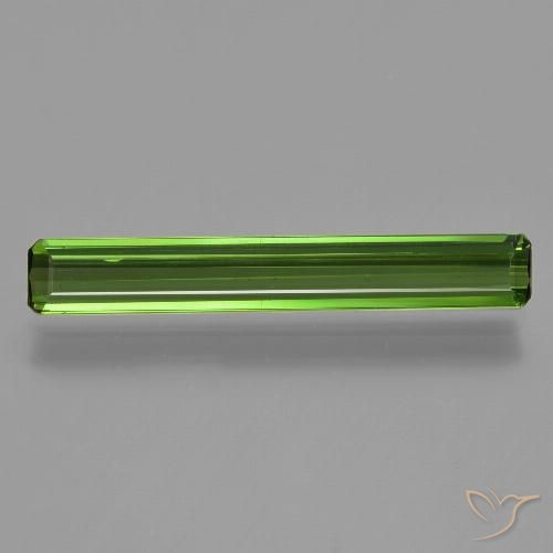 1.45ct 자연스러운 포레스트 그린 전기석, 에메랄드 컷, VS