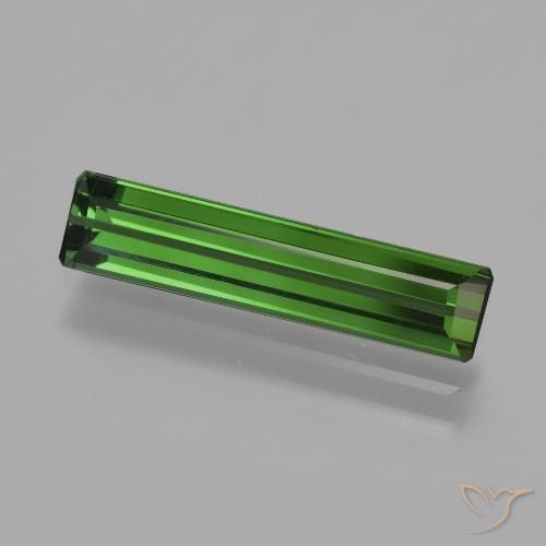 1.80ct 자연스러운 녹색 전기석, 에메랄드 컷, VVS-VS