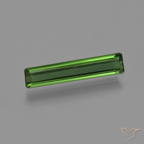 1.14ct 자연스러운 포레스트 그린 전기석, 에메랄드 컷, VVS-VS
