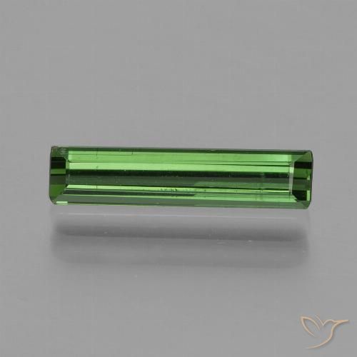 0.93ct 자연스러운 녹색 전기석, 에메랄드 컷, VVS-VS