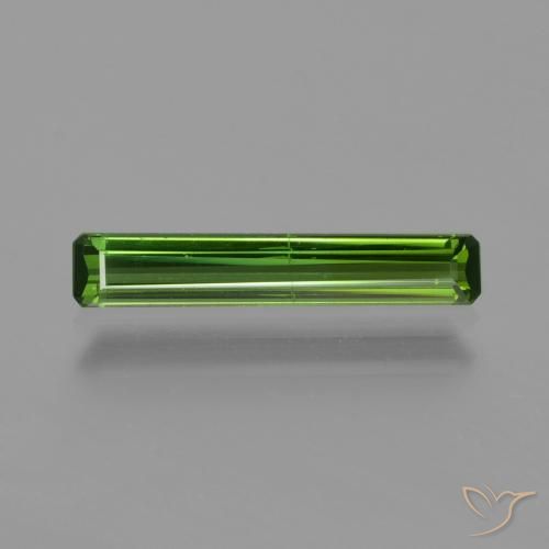 0.96ct 자연스러운 미디엄 그린 전기석, 에메랄드 컷, VS