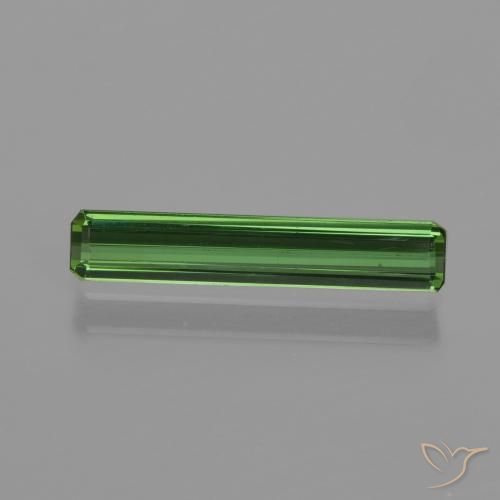 0.94ct 자연스러운 흙빛 녹색 전기석, 에메랄드 컷, VS