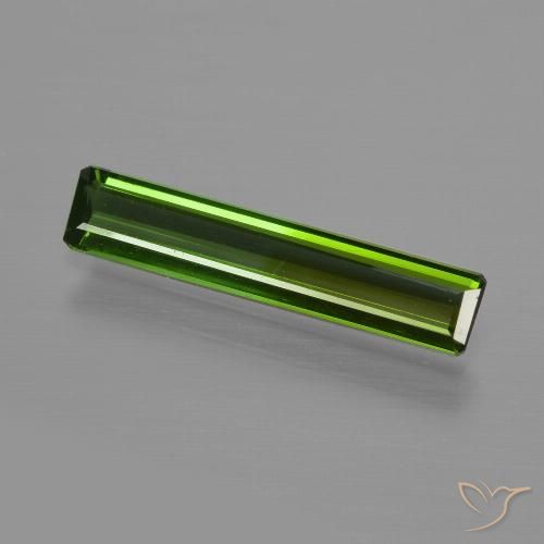 0.99ct 자연스러운 흙빛 녹색 전기석, 에메랄드 컷, VS