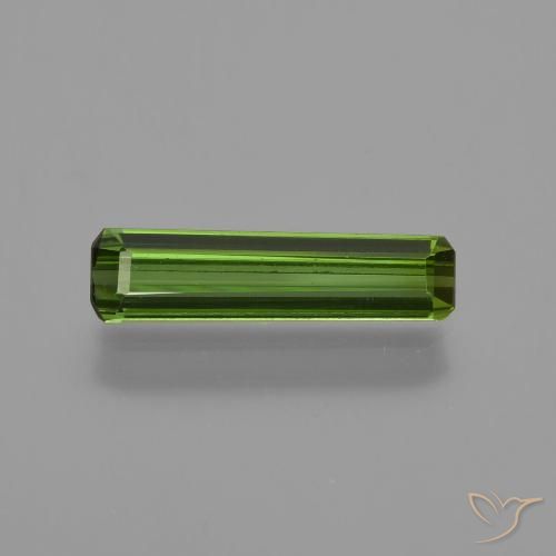 0.81ct 자연스러운 포레스트 그린 전기석, 에메랄드 컷, VVS-VS