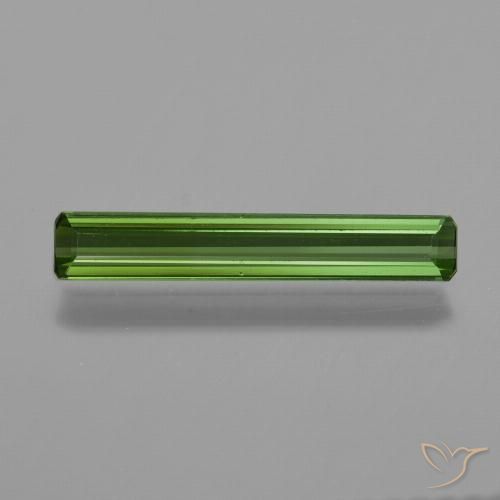 0.83ct 자연스러운 딥그린 전기석, 에메랄드 컷, VVS-VS