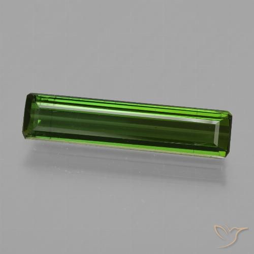 1.33ct 자연스러운 딥그린 전기석, 에메랄드 컷, VS
